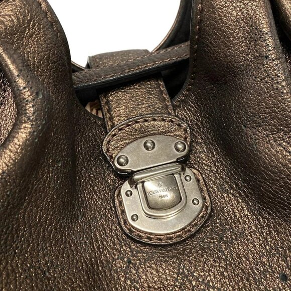 Auth LOUIS VUITTON L M95999 Acajou Mahina - RC2078 Handbag - Picture 11 of 16